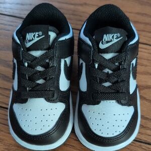 New Nike Dunk Kids Black and White Sneakers